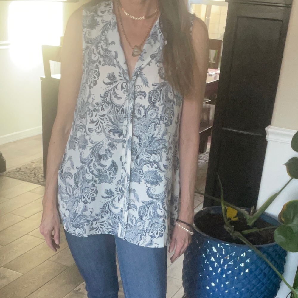 Tunic length blouse